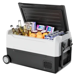 Portable Refrigerator Freezer, -4℉~68℉, 34 Liter Mini Fridge ,12/24V DC& 120-240V AC
