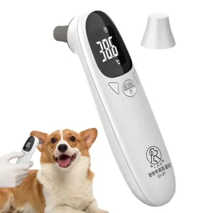 Pet Dog and Cat Ear Digital Thermometer. Animal Thermometer with Non-Contact Measuring For Home and Clinic Use