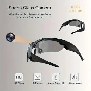 Wearable HD 1080P Camera Outdoor Cycling Glasses Polarized Lens Smart Camcorder Security Protection Video Record Camera