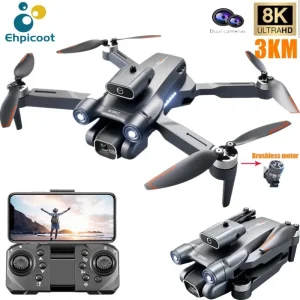 New S1S Mini Drone Camera 8K Professional Brushless Motor, Obstacle Avoidance, and HD Dual Camera Foldable