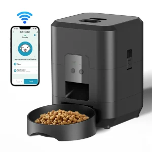 Smart Automatic Pet Feeder for Dogs and Cats.  Slow Food Machine With Timed Quantitative Automatic Capability.