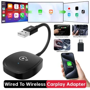 Wired To Wireless Carplay Adapter. With Smart Box BT WiFi Auto Connect Intelligent Module.