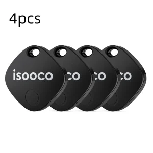 Isooco Mini Car Locator Anti-lost Wallet Keychain Smart Tags 4pk.